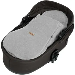 Zaffiro, Kinderwagen Fusssack, Mitwachsende Kinderwagen-Fussdecke aus Schafwolle 0–36 Monate Grau – Grey