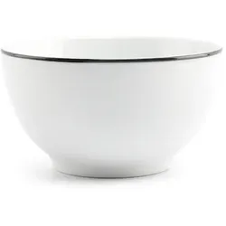 BONBISTRO Schüssel 14xH8cm Schwarzer Rand  Basic White - 6 Stück
