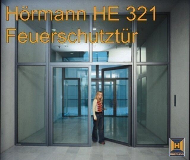 Hörmann T30-2 HE 321 zweiflügelige Aluminium Rauchschutztür / Feuerschutztür, für den Inneneinsatz