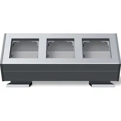 Gira Gehäuse 3-fach alu 119326