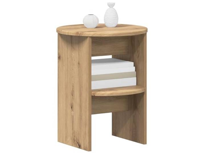 KTHLBRH Sideboard 2 Stück Eiche Handwerk Ø40 x 50 cm Technisches Holz, feuchtigkeitsbeständig, 60 kg Kapazität, für Wohnzimmer