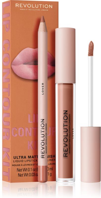 Revolution Lip Contour Kit lip set shade Lover 2 pc