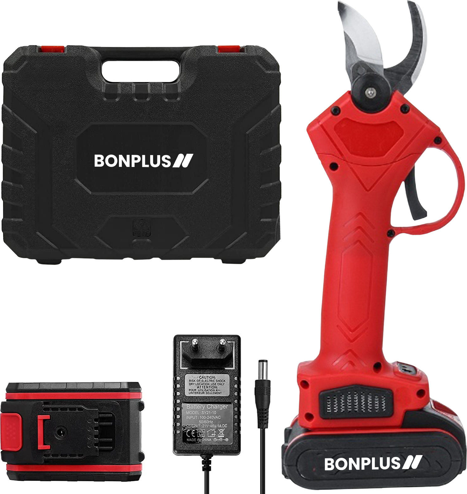 Bonplus BP Accu-elektrische tuinschaar met draagtas