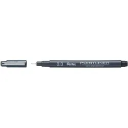 Pentel Pointliner Fineliner 0.3 mm Schwarz
