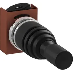 ABB P9MMN2A Joystick 2-Positionen vertikal, A tastend, D verrastend, ohne Verriegelung Gummi, schwarz 1SFA184702R9006