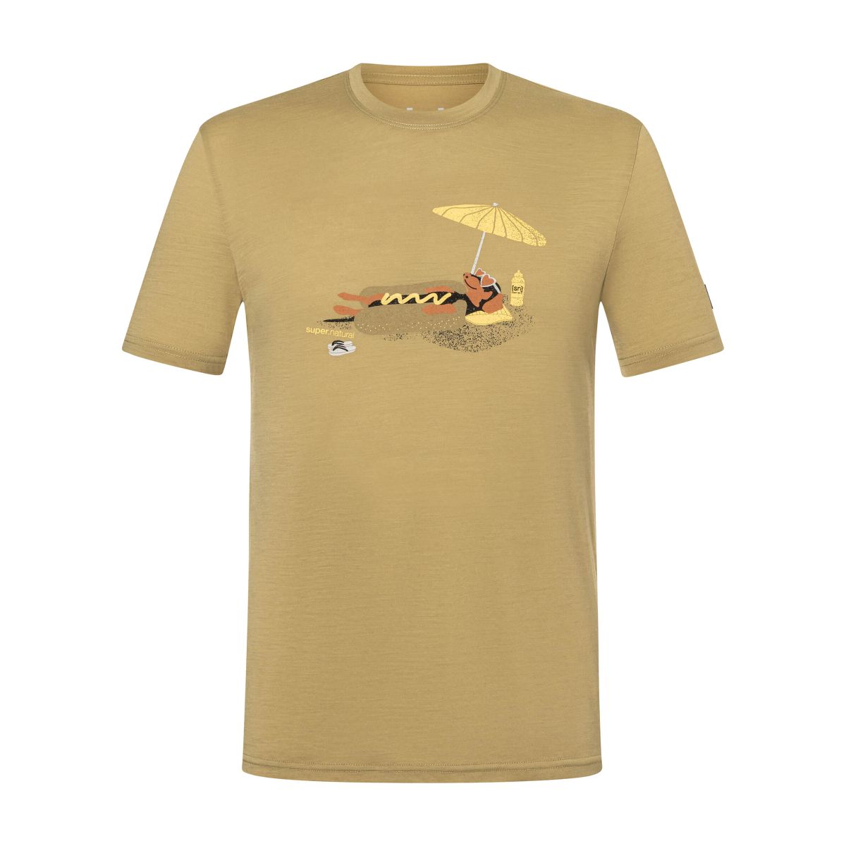 Super.Natural M HOT Dog Tee sahara/various (66H) S SNMP0125566HS