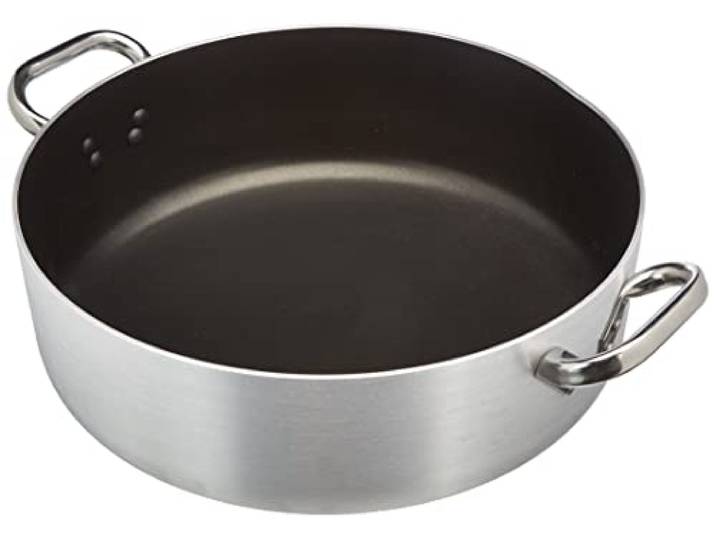 Pardini Platinum Kasserolle Niedrig Antihaft, Aluminium, Grau, 36 cm