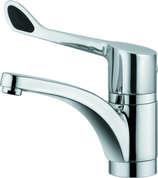 Kludi Medi-Care Küchenarmatur 349080534 Care-Hebel, schwenkbarer Auslauf, chrom