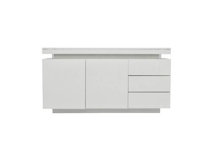 Celya TV-Schrank Sideboard TV-Schrank mit LED Licht Grifflose 2 Türen 3 Schubladen Standschrank Kommode Highboard