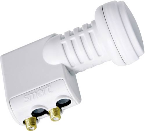 Smart Titanium Universal TT Twin-LNB Teilnehmer-Anzahl: 2 Feedaufnahme: 40mm Hellgrau