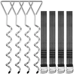Casaria monzana Bodenanker 8-tlg. Silber 42,5x8,5cm
