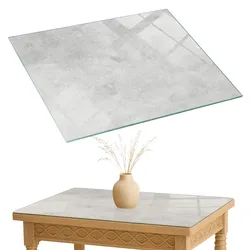 TISCHPLATTE 80x60 cm Betonstruktur mit Kratzern