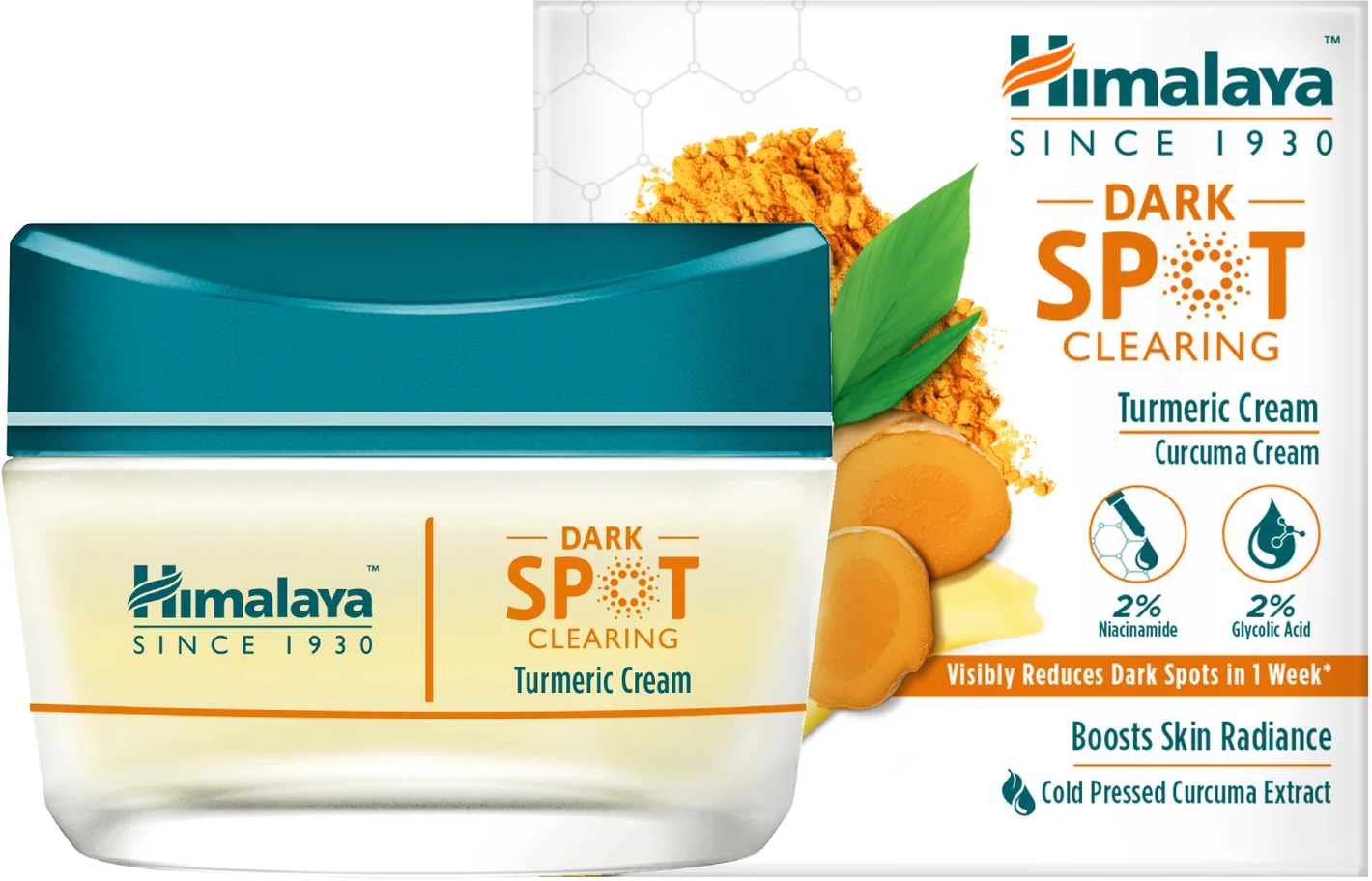 Himalaya Kurkuma-Gesichtscreme gegen dunkle Flecken, 50 ml