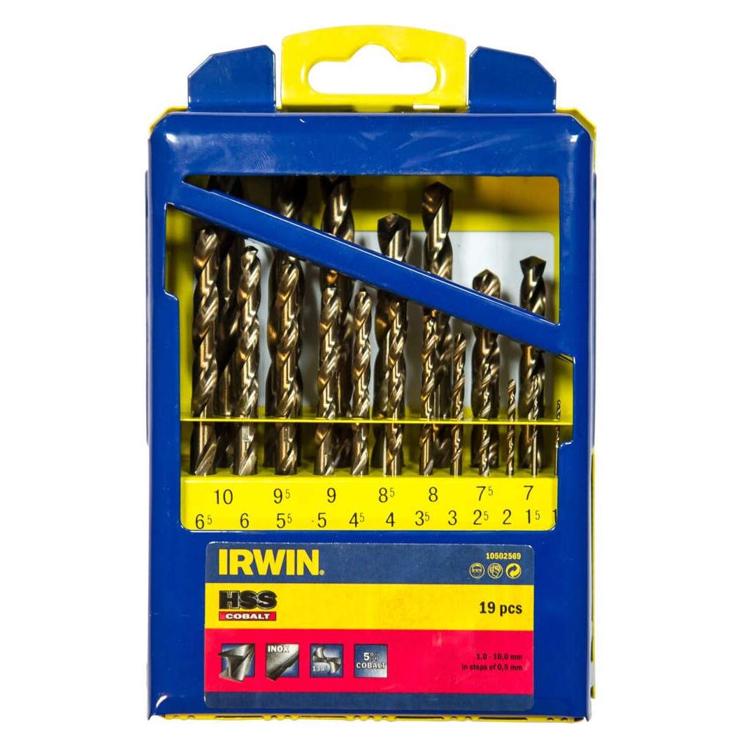 Stanley Drill set HSS Cobalt 1-10 mm 19 pcs (1,0 - 10,0 mm) (10502569)