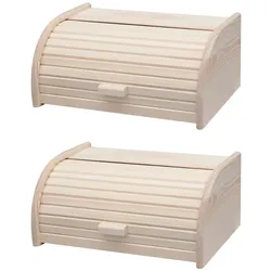 Set mit 2 Brotkästen aus Holz Fackelmann Boissellerie