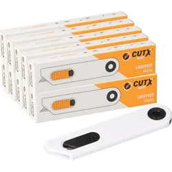 10x CUTX LUCKYCUT X4040 Sicherheitsmesser – autom. Klingenrückzug, Made in Solingen