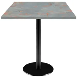 RestooTab - Tisch Rome 70x70cm Dekor rostgrau