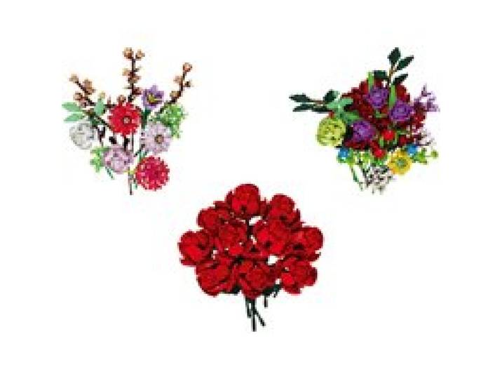 LUPILU® Set de construction bouquet de fleurs