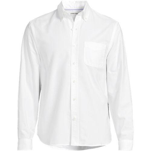 Oxfordhemd Sail Rigger für Herren in Tall-Größe, Herren, size: tall, Weiß, Baumwolle, by Lands' End