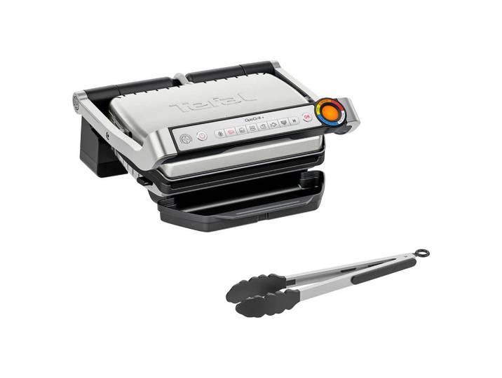 Tefal Kontaktgrill, Schwarz, Chromfarben, 22.9x36.9x39.9 cm, herausnehmbare Fettauffangschale, Aufheizkontrollleuchte, Temperaturregler, Bereitschaftsanzeige, Grillplatten abnehmbar, Grillplatten antihaftbeschichtet, Kochgeschirr, Küchengeräte