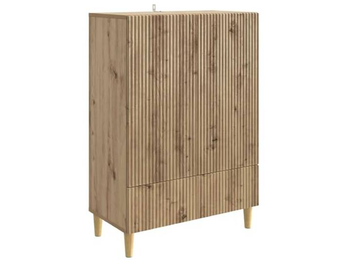 Roanoer Sideboard Artisan-Eiche 66x34,5x95 cm Holzwerkstoff Kommode Kompakter Beistellschrank mit Schublade und verstellbaren Einlegeböden für Esszimmer, Wohnzimmer oder Home Office.