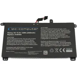IPC 00UR890 (4 Zellen, 2000 mAh), Notebook Akku