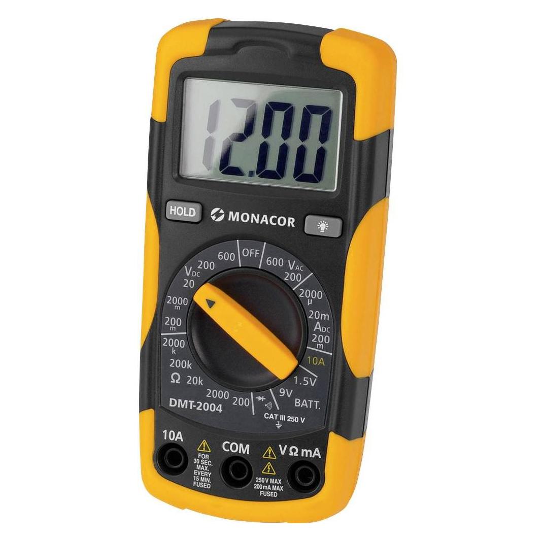 Monacor Digital Multimeter (Hand-Multimeter) (DMT-2004)