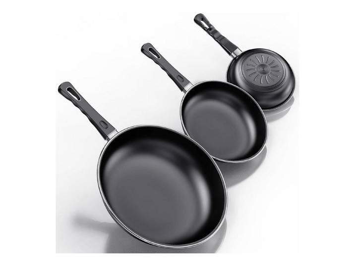 LuxusKollektion Pfannen-Set Pfannenset 24/26/30cm Antihaft Induktion PFAS-frei