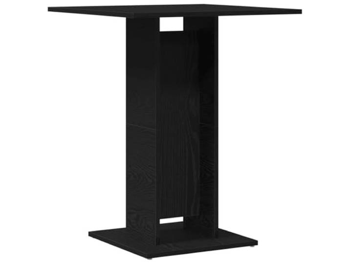 HBBMGYD Bistrotisch aus schwarzer Eiche, 60 x 60 x 75 cm, aus technischem Quadratischer Tisch, Essbereich, glatte Oberfläche, einfache Pflege, Ingenieurholz, Familienessen, Momente mit Freunden