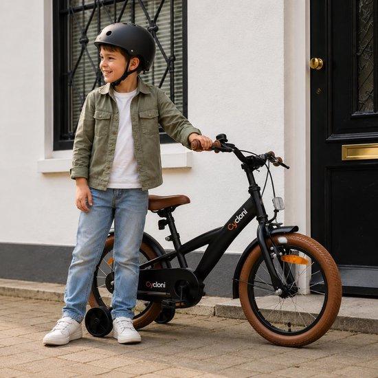 Kinderfahrrad 14 Zoll, Junge - Schwarz | Fahrrad für Kinder mit Seitlenker, sicher und komfortabel, ideal für die ersten Fahrradausflüge