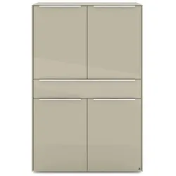 set one by Musterring Highboard Reno Glas Beige Kaschmir