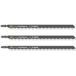 Bosch Stichsägeblätter T 1013 AWP für Softmaterial wellengeschliffen 3 Stück