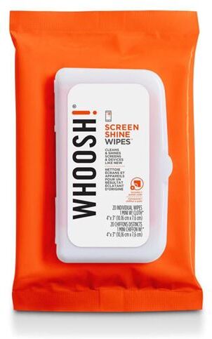 Whoosh Toalhetes de Limpeza  para Ecrãs - Pack 20 Toalhetes