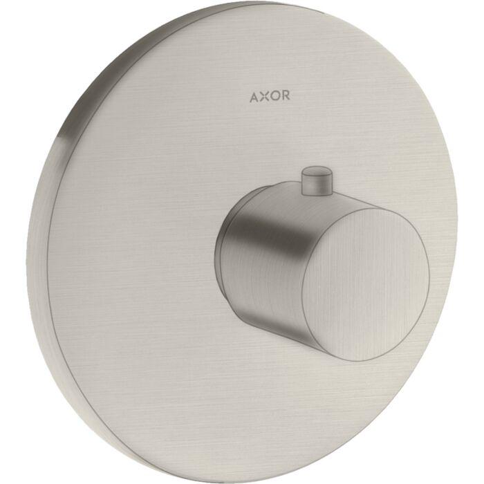 hansgrohe Axor Uno Fertigmontageset 38715800 Unterputz-Thermostat, Edelstahl-Optik