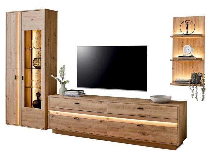 Wandkombination BOCA, Eiche Artisan, Holznachbildung