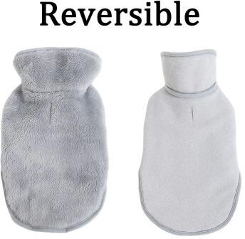 Uplift Treasures Reversible Warm Fleece Cat Jacket gray s