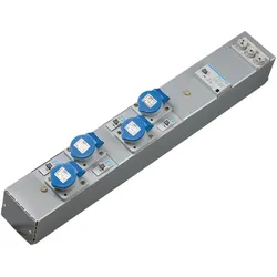 Hager ZAH004L Steckdosenleiste, KVS, 4 x CEE 16A,3-polig