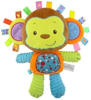 Uplift Picks Baby Elephant Lovey Plush Sensory Toy With Rattle And Bell monkey