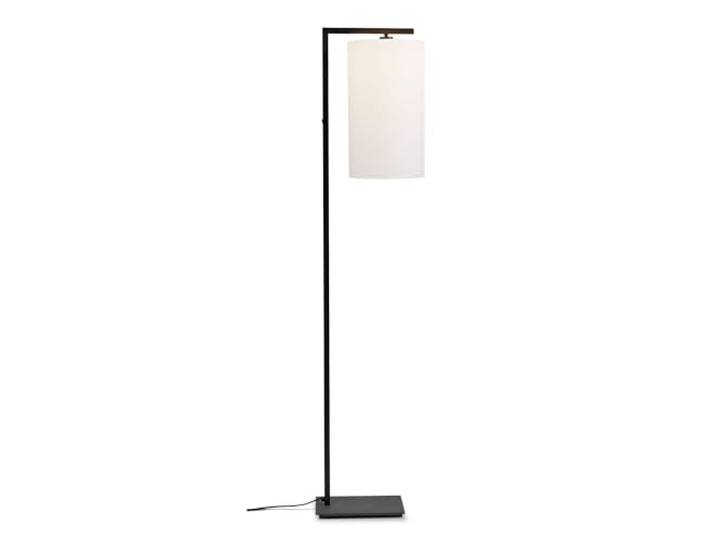 ROMI it's about Stehleuchte Boston - Schwarz/Weiß - 30x25x160cm Rund - Böhmisch, skandinavisch - Textilien - Stehlampe Wohnzimmer & Schlafzimmer - Stehlampe modern