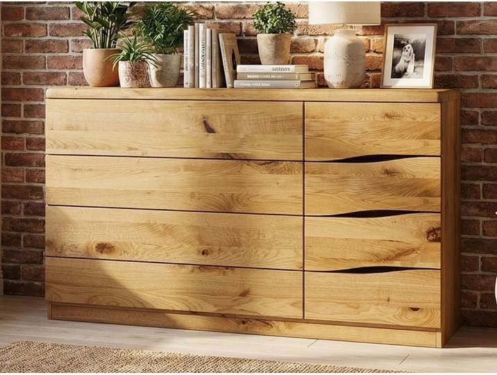 Kommode Wildeiche „Sophie“ 150 cm Massivholz Wildeiche
