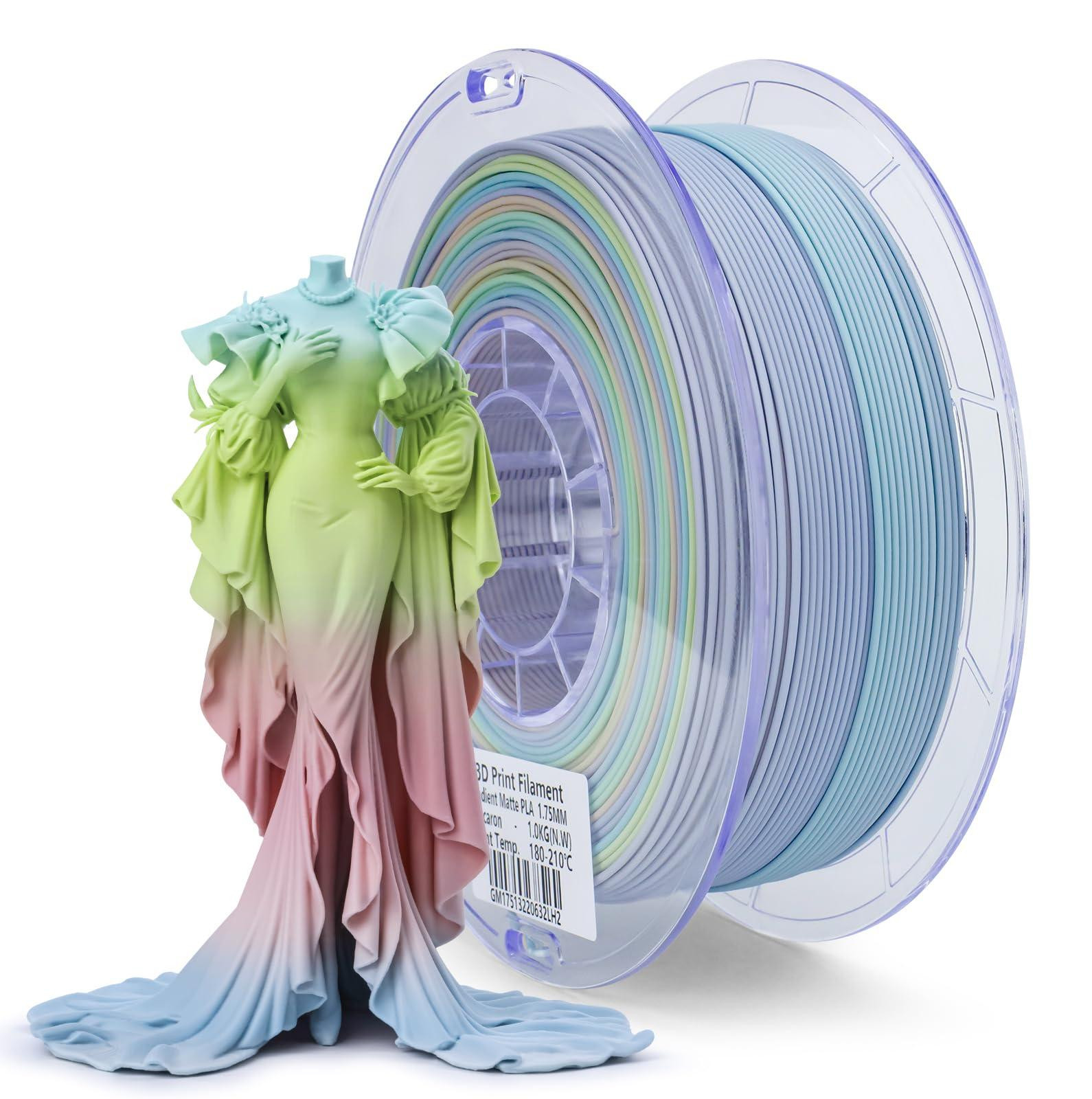 Selius Multicolore Matte 3D Printer Filament - Matte PLA Filament 1.75mm