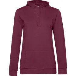 B&C Damen Kapuzen Sweater Hoodie WW04W wine L
