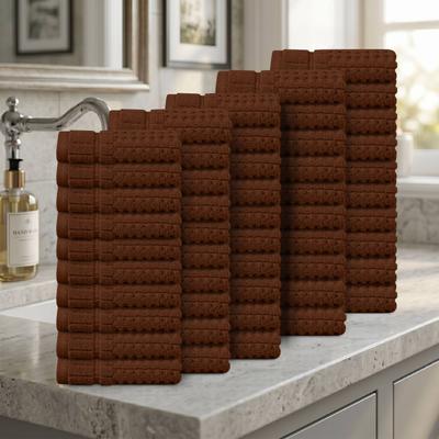 Home Weavers Inc Home Weavers Willow Collection 630GSM Cotton Zero Twist Super Absorbent Wash Cloth - 13x13