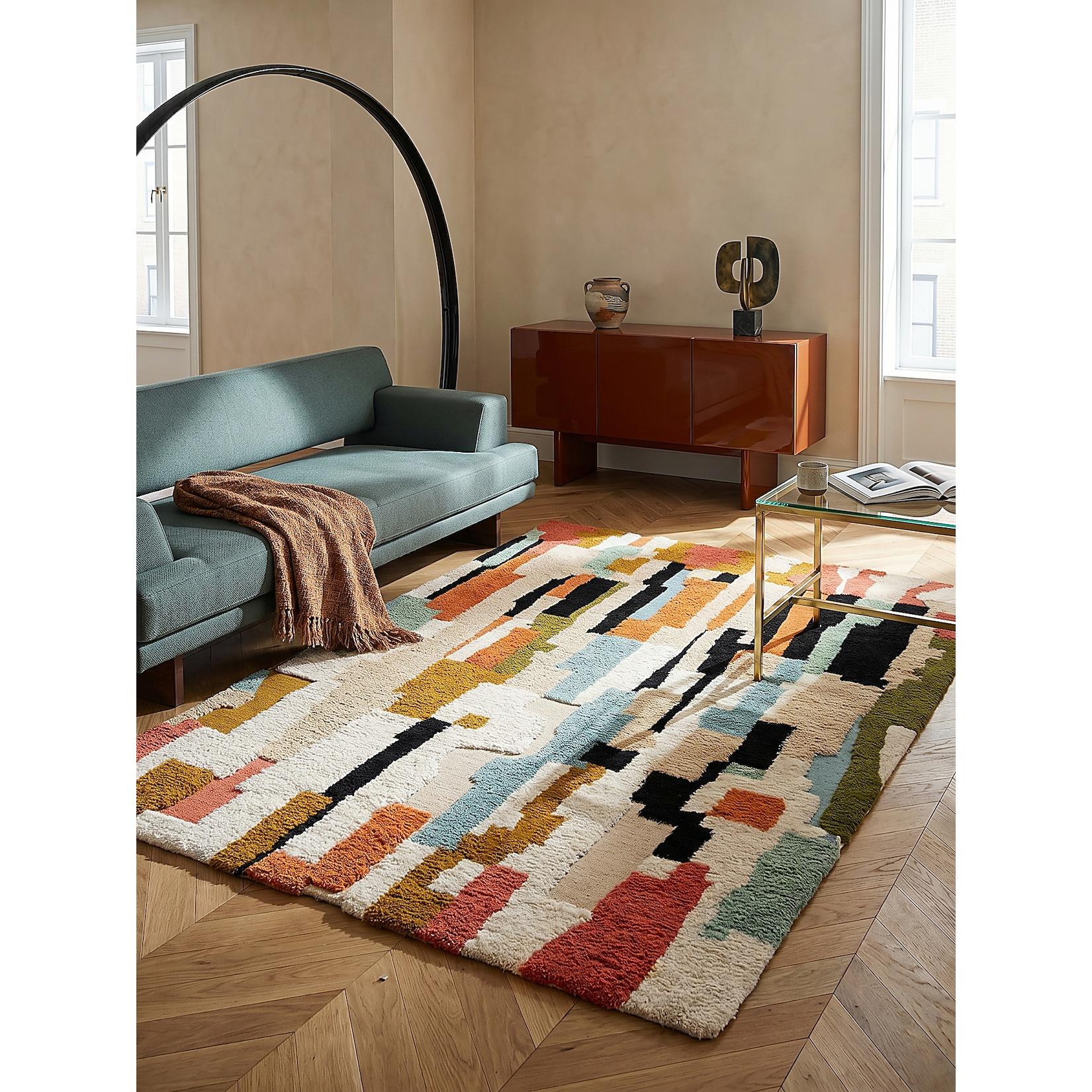 Wollteppich abstrakt Bunt 160 x 230 cm - BRUE Kadima Design