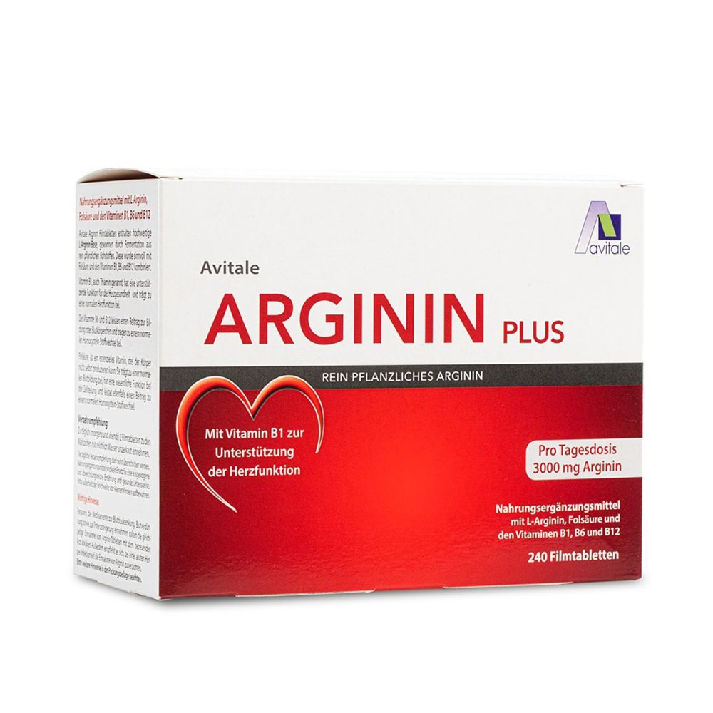 Avitale GmbH Arginin plus Vitamin B1+B6+B12+Folsäure Filmtabletten 12576627