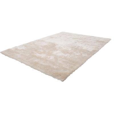 Hochflor-Teppich OBSESSION "My Curacao 490", beige (elfenbeinfarben), B:60cm H:35mm L:110cm, Mikropolyester, Teppiche, Uni-Farben, sehr weicher Kuschelflor, handgetuftet