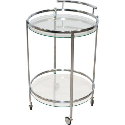 Bartisch INOSIGN, silber (silberfarben, silberfarben, klarglas, 82), B:52cm H:82cm T:52cm, Tische, Bartisch