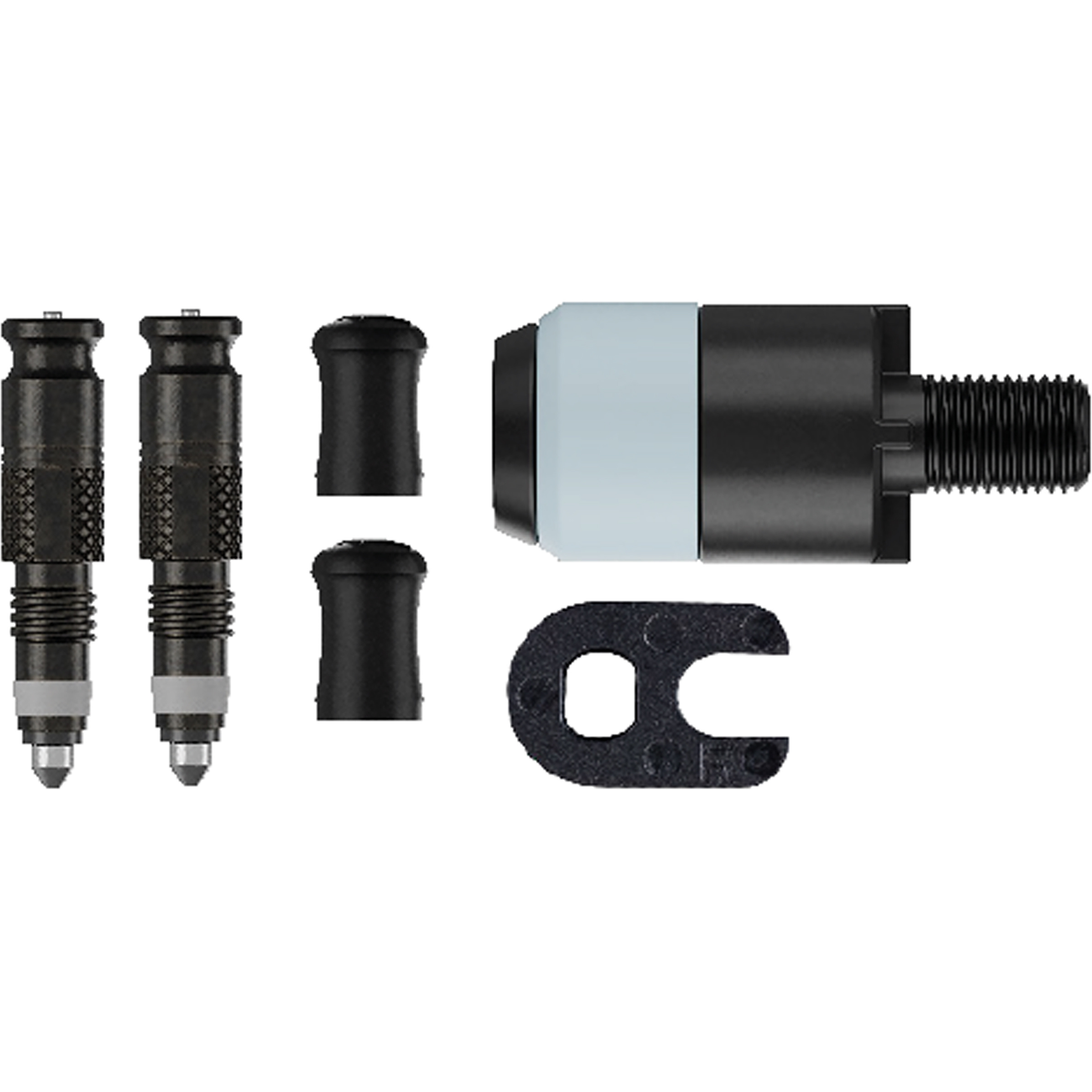 Schwalbe Clik Valve DV Ventile mit Pumpenkopf Adapter Fahrradteile schwarz