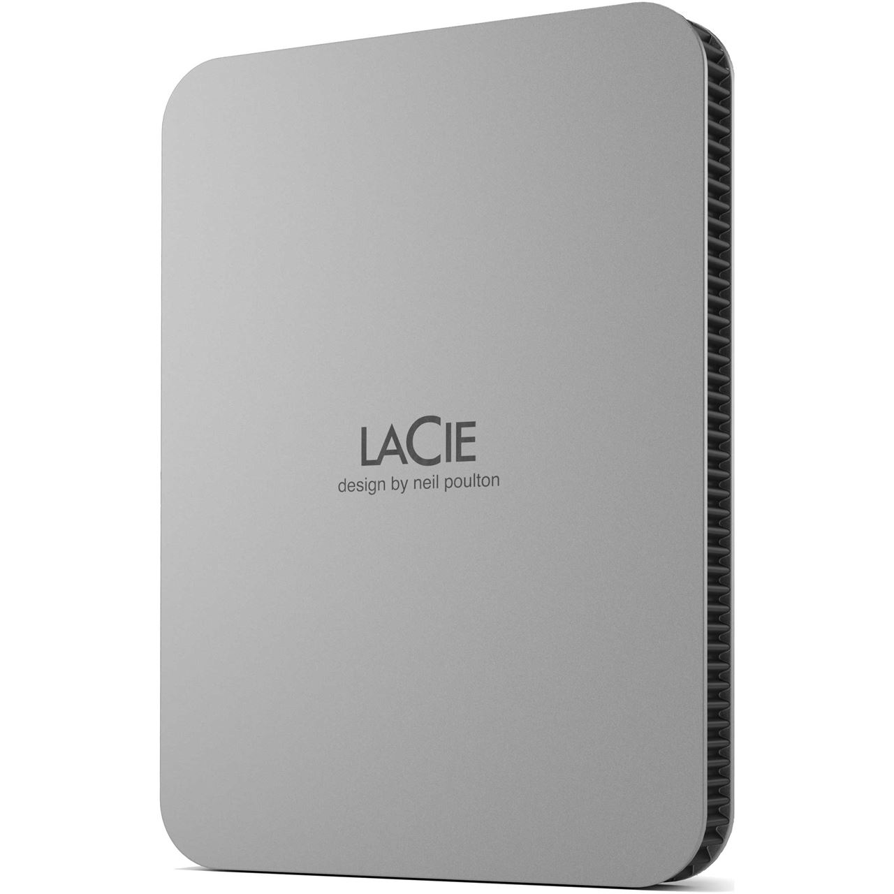 2TB LACIE Mobile Drive HDD USB-C 6,35cm 2,5Zoll Moon Silver mit USB-C-Kabel