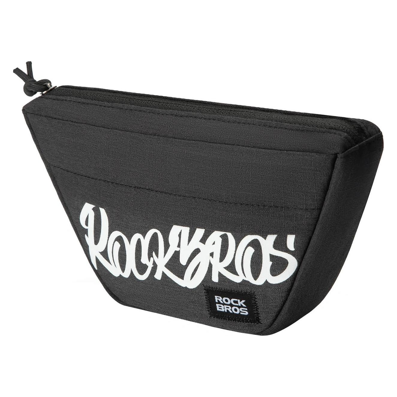 . Torba na kierownicę Rockbros G011 Flash Journey - trapezoidalna, czarna (0.70 l, Lenkertasche) (5907769391309)